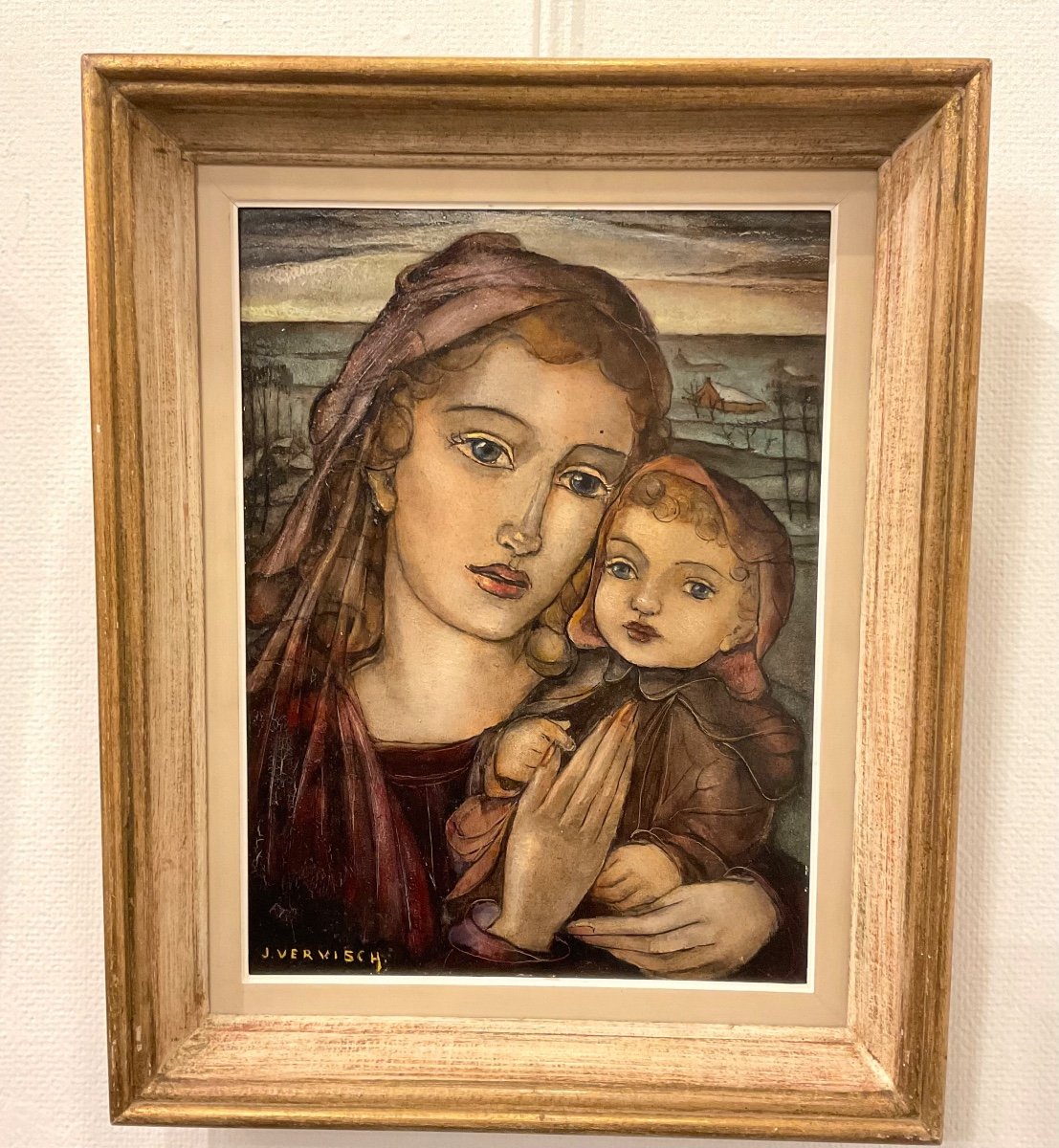 Jean Vervisch (1896-1977) "mother And Child"